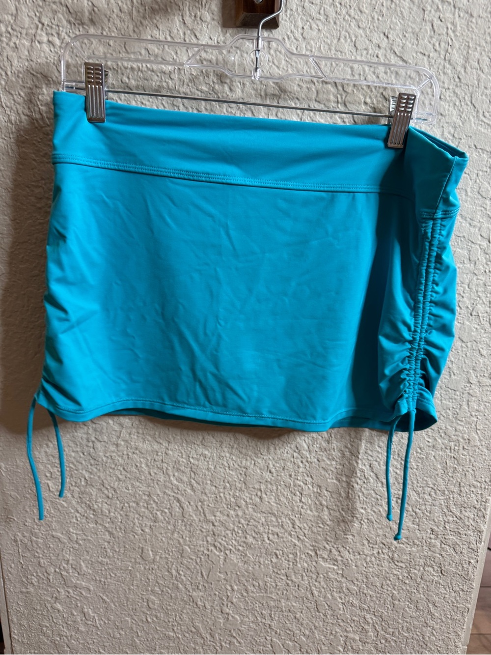 Athleta Turquoise Swim Skirt with Side Shirring
